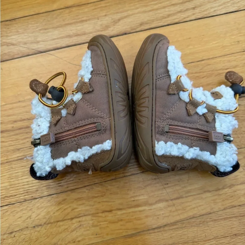 UGG Brown and Cream Kids Boots size 5